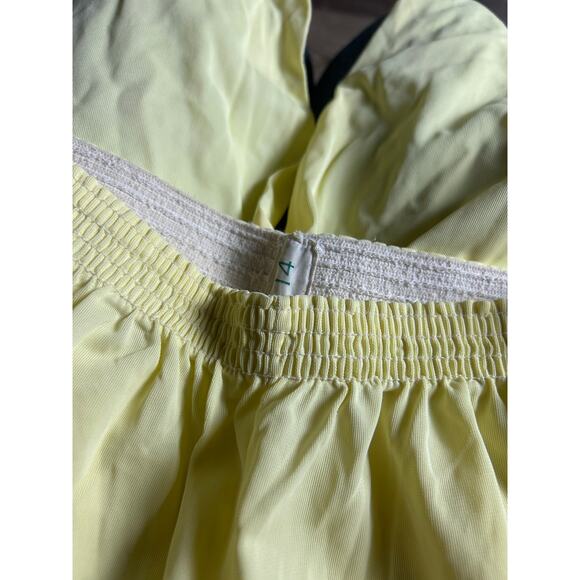 Yellow 1970’s/1980’s Prairie Ruffle Hi-Waist Wide Leg Pants - Picture 3 of 3